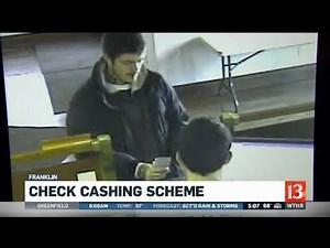 Check cashing scheme