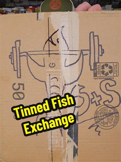 Tinned Fish exchange! A super generous and kind box arrived from @sardinesandstrength Some really yummy and delicious things in this treasure chest. I can't tell you enough just how thankful and blessed I feel. Thank you so much James 🫶 #tinnedfish #unboxing #food #exchange #blessed