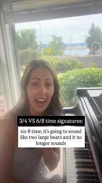 🎹 3:4 VS 6:8 Time Signatures #Shorts