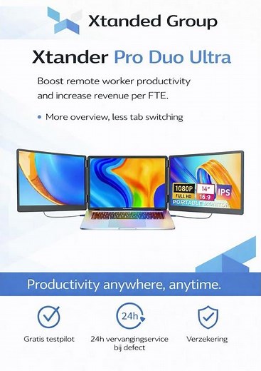 Laptop Screen Extender - Xtander Pro Duo Ultra