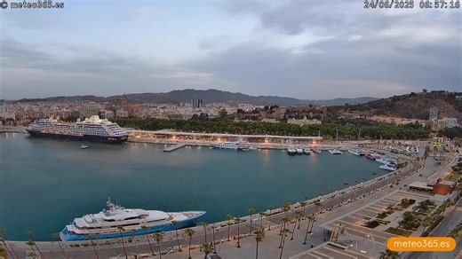 2.8K views · 22 reactions | Spectacular! The Azamara Onward cruise ship arrived this morning at the Port of #Málaga and anchored at Pier 2. Our live weather cameras in the Port of Málaga: https://meteo365.es/livecams/ | Spainweather | Facebook