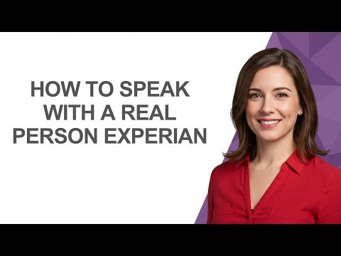 How to Speak with a Real Person Experian - AshleyHowTo