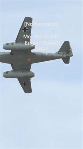 [Engine sound only] Messerschmitt Me262 CJ610 engine