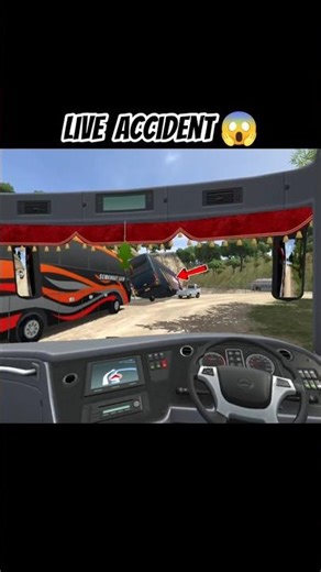 Bus Simulator Indonesia Live Accident 😱 Realistic Crash #shorts
