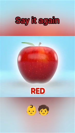 🍎 Red Apple 🍎 | Learn Colors