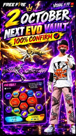 Next Evo Valut Events 100% Confrim 🤯 | 2 October Months Evo Valut Events Today | #nextevovaultevent