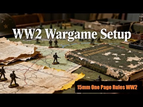 Scenario Setup for One Page Rules WW2 15mm using the Toolkit
