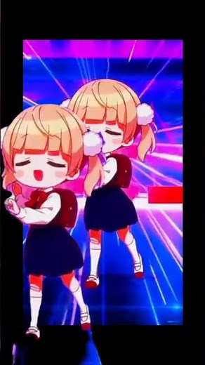 cute girls anime dance #anime #greenscreen #viralvideo