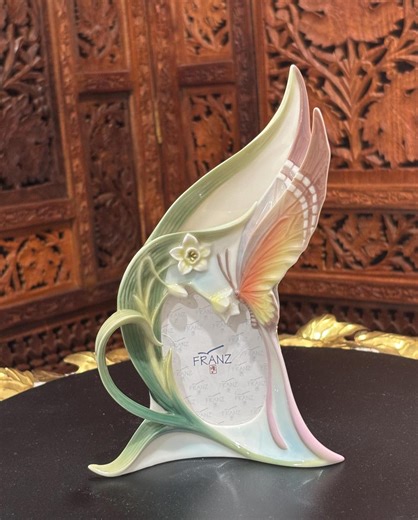 Exquisite Franz Porcelain "papillon" Butterfly Sculpted Photo Frame, Hand-painted FZ00331 - Etsy