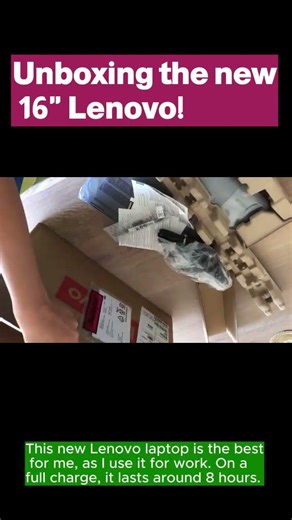 Unboxing the new 16" Lenovo!