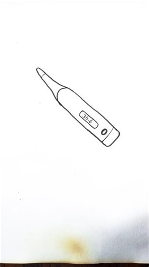 How to draw thermometer drawing 😃#shorts#easy#drawing ...