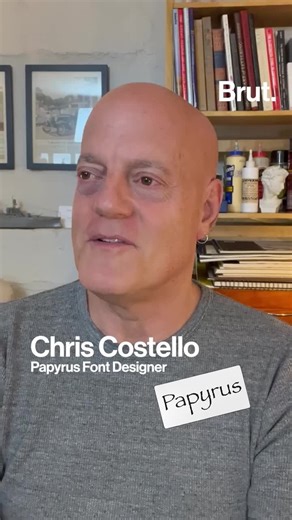 Brut | Brut spoke with the Papyrus font creator, Chris Costello (@chriscostello.design), about the SNL skit, the Avatar movie logo, and his... | Instagram