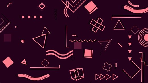 Triangle, Square, Circle. Free Stock Video