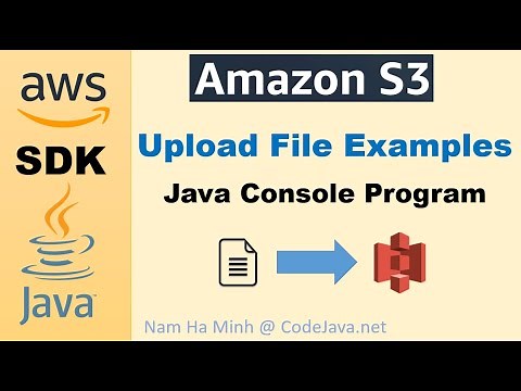 Upload File to S3 using AWS Java SDK - Java Console Program