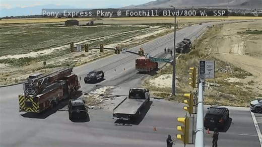 Crash forces lanes closed near Pony Express Pkwy, Foothill Blvd in Saratoga Springs