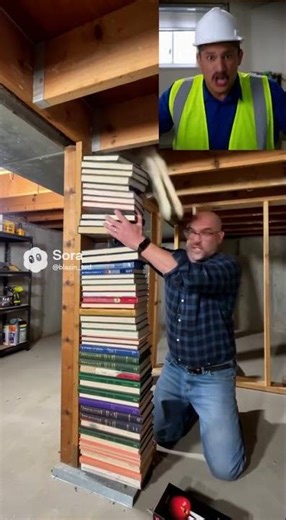 Replacing Load-Bearing Walls with Books 📚🏗️ #fail