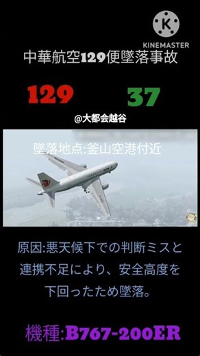リクエスト/中華航空129便墜落事故は、悪天候下での判断ミスと連携不足により、安全高度を下回ったため墜落。#丸いボール #伊丹空港千里川土手 #飛行機 #中華航空 #中華航空129便#Aviation