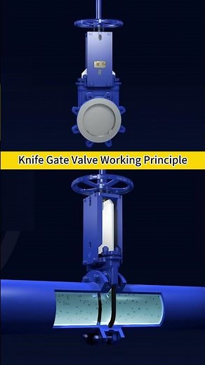 Knife Gate Valve Working Principle #valve #knifegatevalve