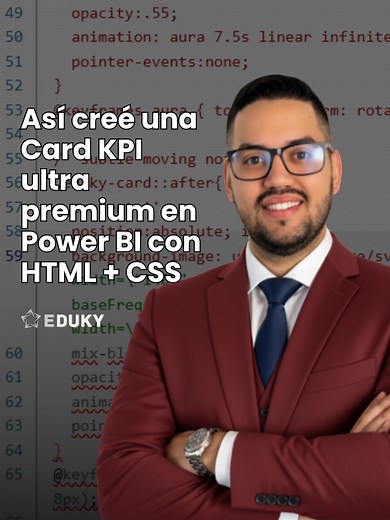 Card KPI BRUTAL en Power BI (HTML Animación) #PowerBI #DataViz #BusinessIntelligence