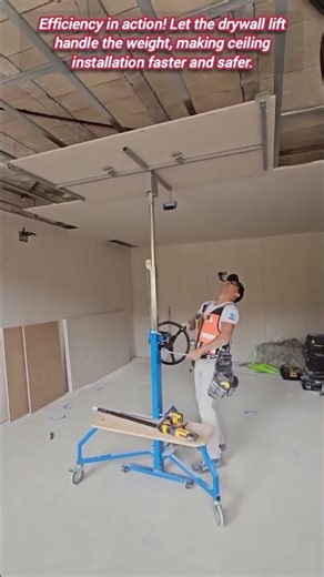 One-Person Drywall Lift Revolutionizes Overhead Construction Projects.
