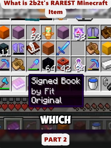 Discovering 2b2t's Rarest Minecraft Item