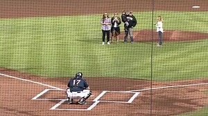 32K views · 685 reactions | The family of Senior Master Sergeant Jason Aceves threw out the first pitch at last night's Reno Aces game. They quickly realized that they recognized the catcher  | Minor League Baseball | Facebook