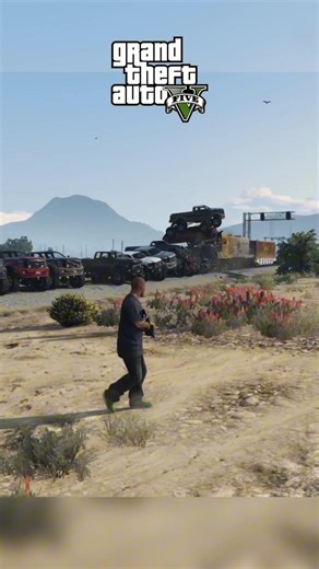 Train Vs 4x4x Trucks Off Reading 🤫!#gta #gtav #gaming #games #grandtheftauto #shorts #gameplay