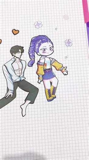 k-pop demon hunters Sticker Book diy #kpop #demon #hunter #huntrix #diy #rumi #romance