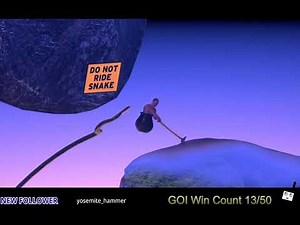 The proper reaction to Getting Over It's snake