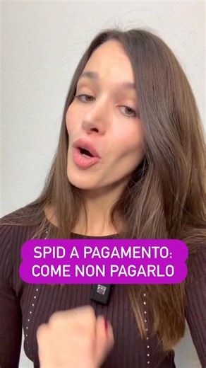 Eleonora Viscardi ✍️Digital expert on Instagram: "Da qualche giorno è stato reso a pagamento…guardate tutto il video per sapere (in modo legale) come non pagarlo! #spid #tutorial"