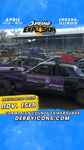 The countdown to Spring Explosion is on! 💥 Registration opens November 15th at derbyicons.com | Derby Icons