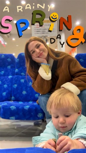 Marzia Kjellberg on Instagram: "The cherry trees are blooming in Tokyo, but with the rain and cold from the past few days, Björn and I spent time (mostly) indoors doing fun and cosy activities. 🚂 💕 ☔️"