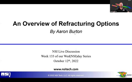 Wed(NSI)day - 10/12/22 - An Overview of Refracturing Options