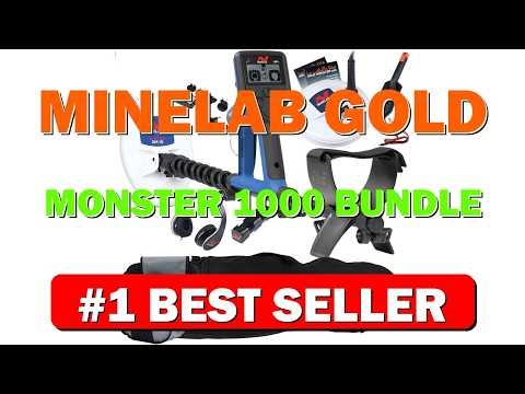 Minelab Gold Monster 1000 Bundle with Carry Bag, Finds Pouch, 2 Search - B08Z9T3ZGC
