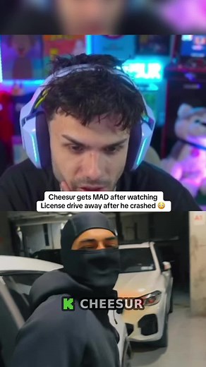 Cheesur's Reaction to License Driving Away After Crash