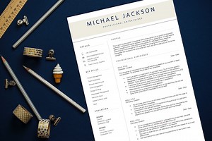 Resume Template for Word. ATS Friendly CV Template. Modern Professional CV Template - Etsy UK