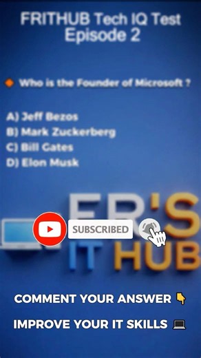 Founder of Microsoft ? | Tech IQ Test 2 #shorts