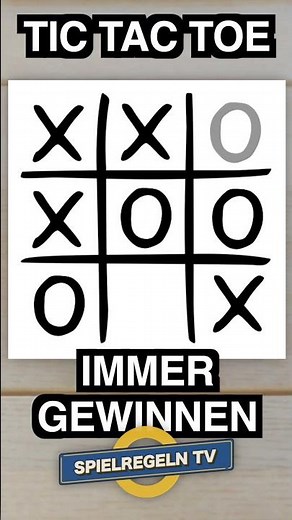 TRICK: So gewinnt man IMMER bei TIC TAC TOE! | Spielregeln TV (Spielanleitung) - Drei gewinnt - XXO