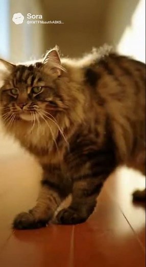 森の王様、朝のねこ道。ふわり散歩で、癒やし完成