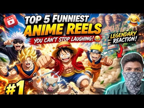 Top Funny Anime Reels Reacting to the Funniest Moments 😂 | SK Funny moment #names #comedy #anime