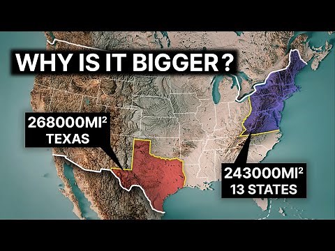 Why are Western States bigger in the United States?
