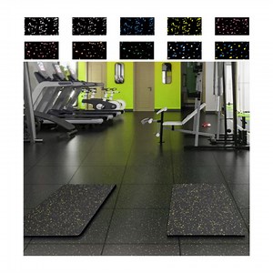[Hot Item] Anti-Shock Custom Commercial Rubber Gym Flooring Mats EPDM