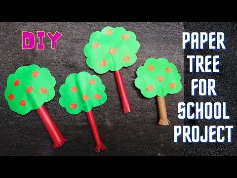 How To Make Paper Tree For School Project | Paper Tree Craft | Easy Paper Tree ‪@craftthebest1‬