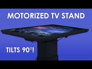 Mobile TV Stand with Motorized Tilting Bracket | Displays2go®