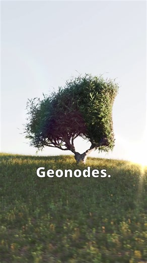 Plug In 3D on Instagram: "Tree growing effect in Geo Nodes 🔥 #blender #blendertips #geonodes"