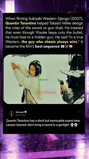 While filming Sukiyaki Western Django (2007), Quentin Tarantino was prepared to do this