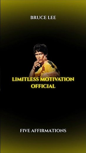 Bruce Lee’s 5 Powerful Affirmations 🧠