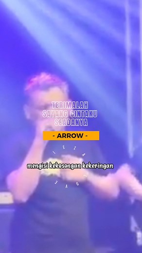 "TERIMALAH SAYANG CINTAKU SEADANYA" 🎤#arrow #lagu90an #liriklagu #lir...