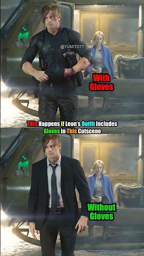 This Happens If Leon’s Outfit Includes Gloves in This Cutscene - Resident Evil Requiem