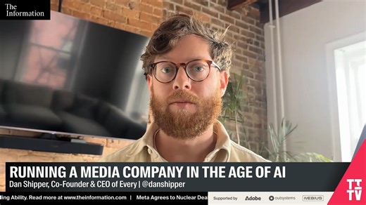 From vibe coding, “The line between writer and builder is starting to blur”, says Dan Shipper, Every CEO. "You can now program using English. And so everybody internally at Every is both a writer and a builder." | The Information | Facebook